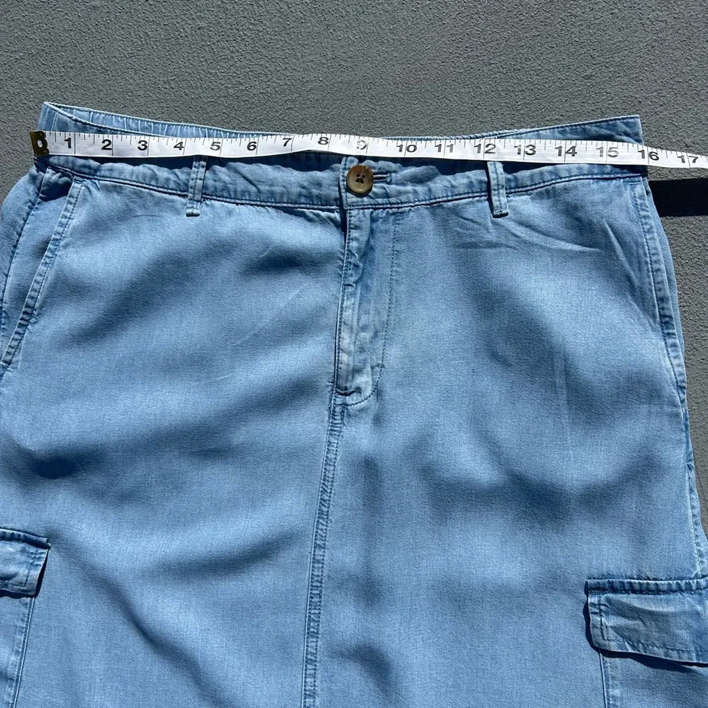 274. J. Jill Denim Women’s Cargo Midi Skirt - Picture 9 of 15